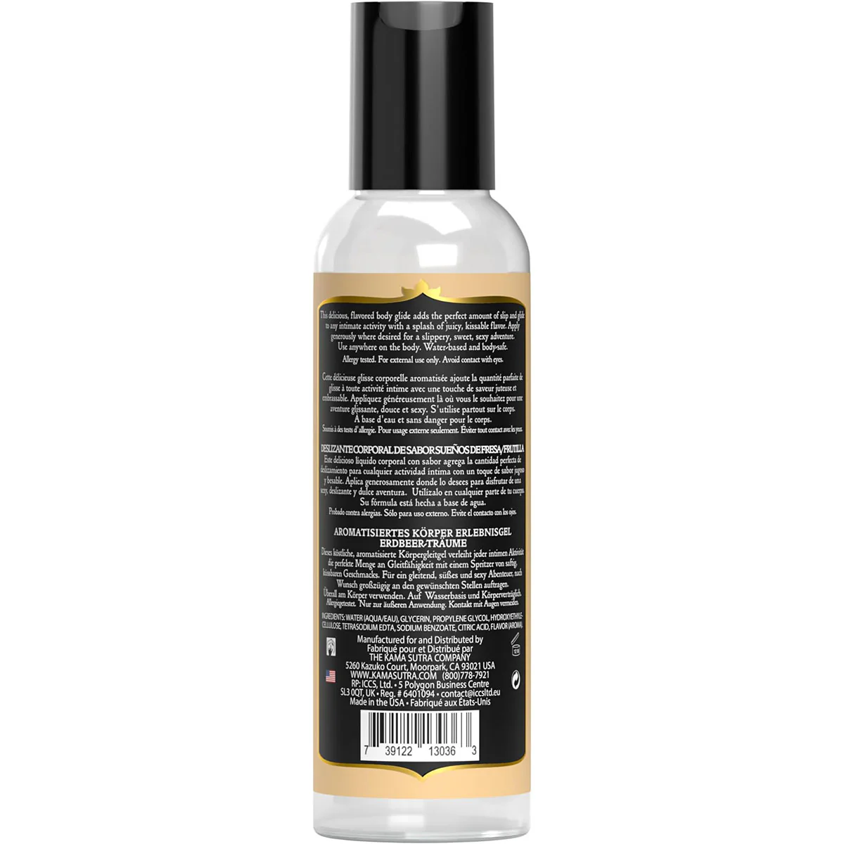 Kama Sutra – Divine Nectar – Flavored Body Glide – Vanilla Creme – 2 oz/59 ml