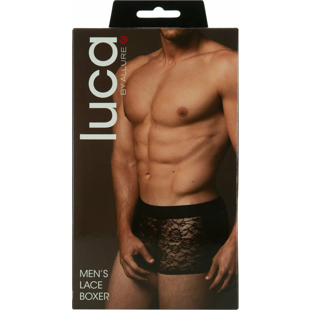 Allure Luca – Men’s Lace Boxer – Black – L/XL