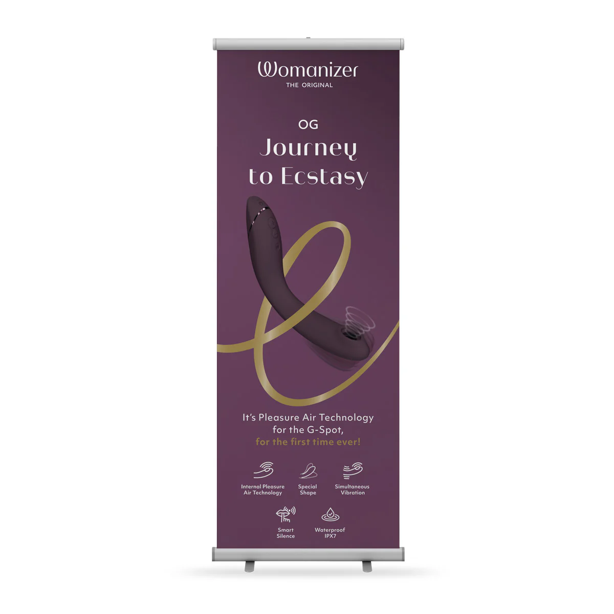 Womanizer - OG - G-Spot Vibrator Roll-Up Banner – English