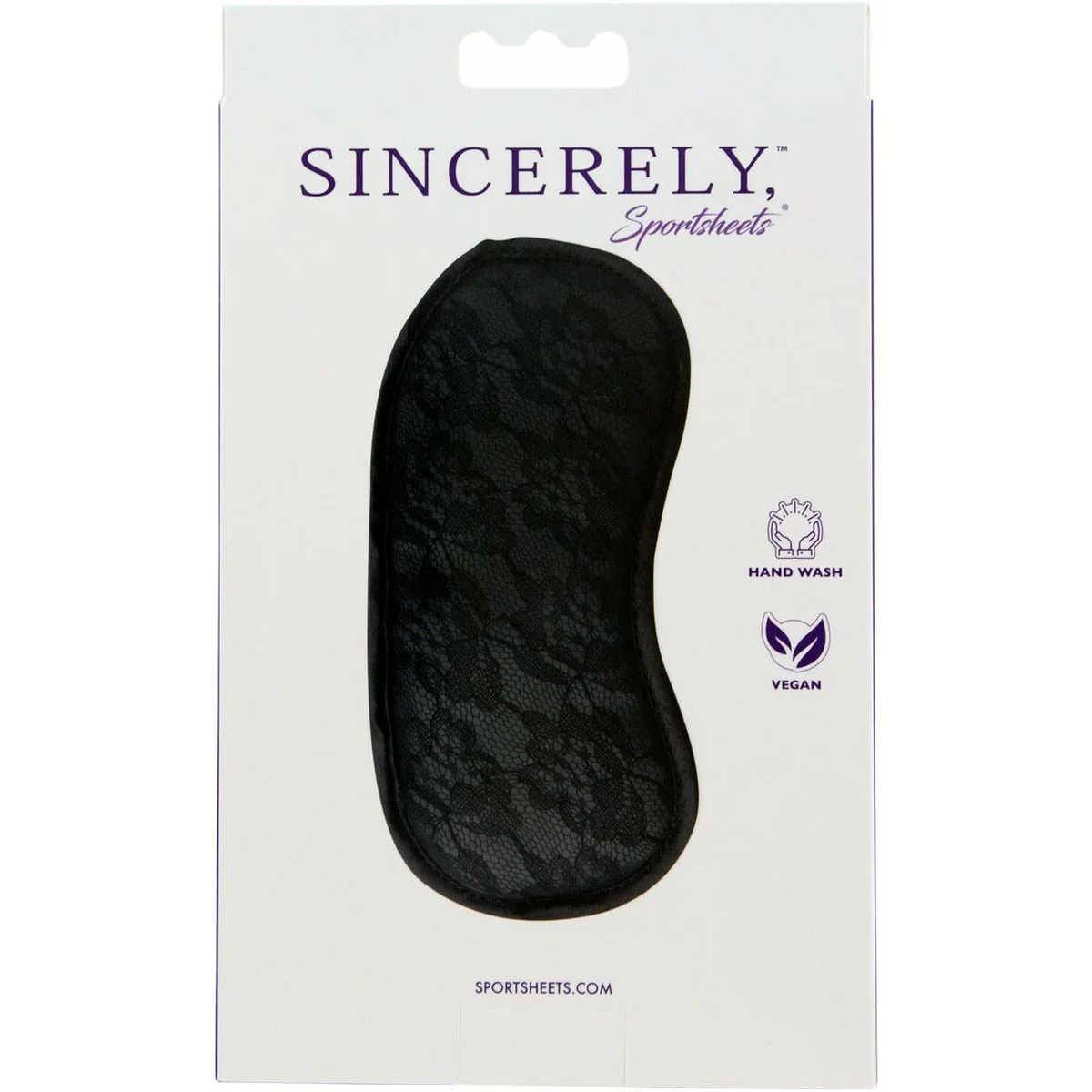 Sportsheets Sincerely - Lace Blindfold - Black