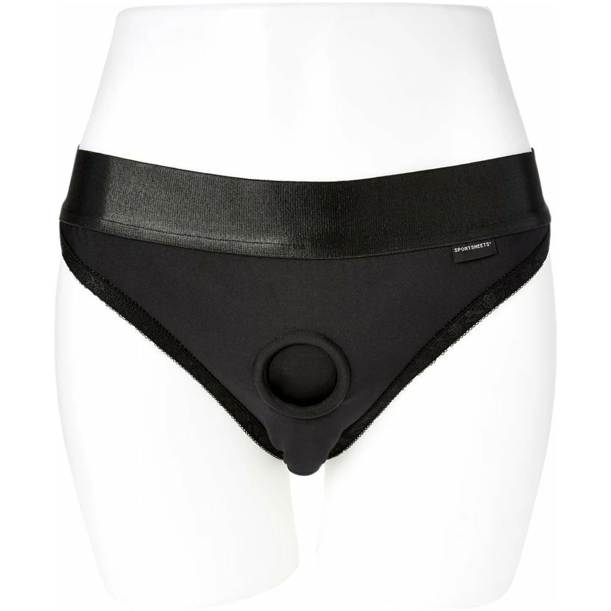 Sportsheets Em Ex – Silhouette Harness – Black - Medium