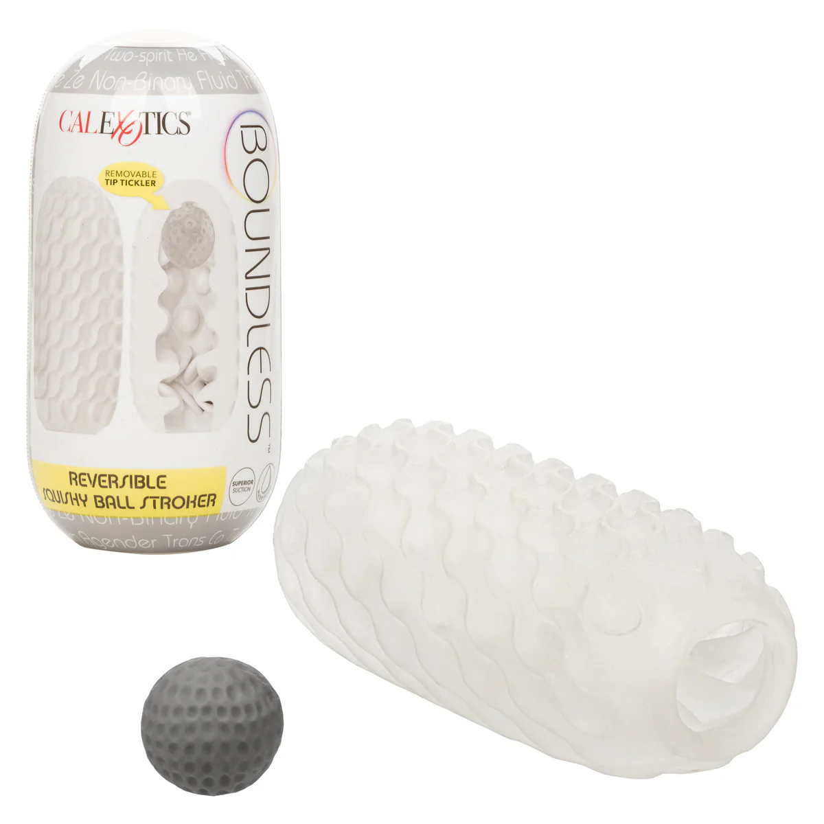 CaleXOtics – Boundless – Reversible Squishy Ball Stroker