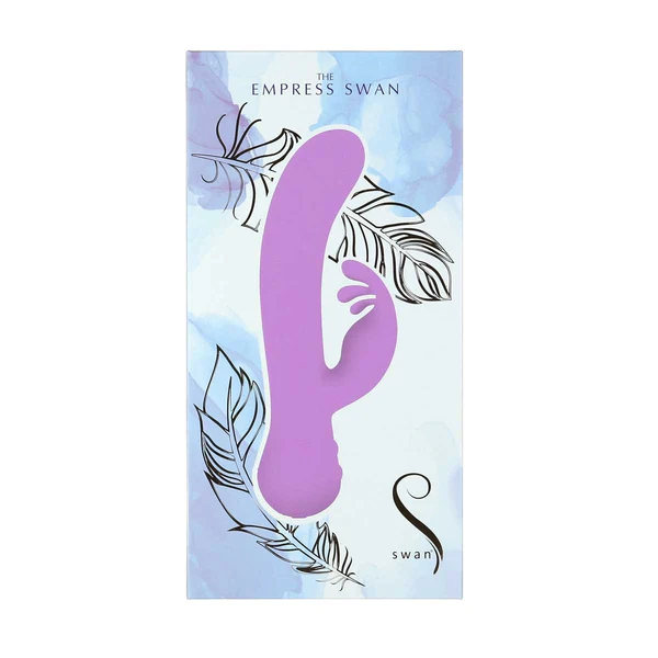 Swan Empress - Dual Vibrator - Rechargeable - Lavender