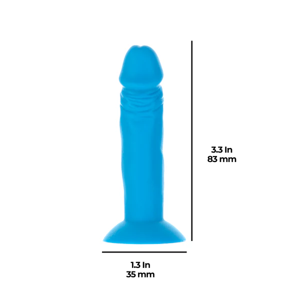 Addiction Silly Willy – 3.3” Silicone Dildo – Multicolour