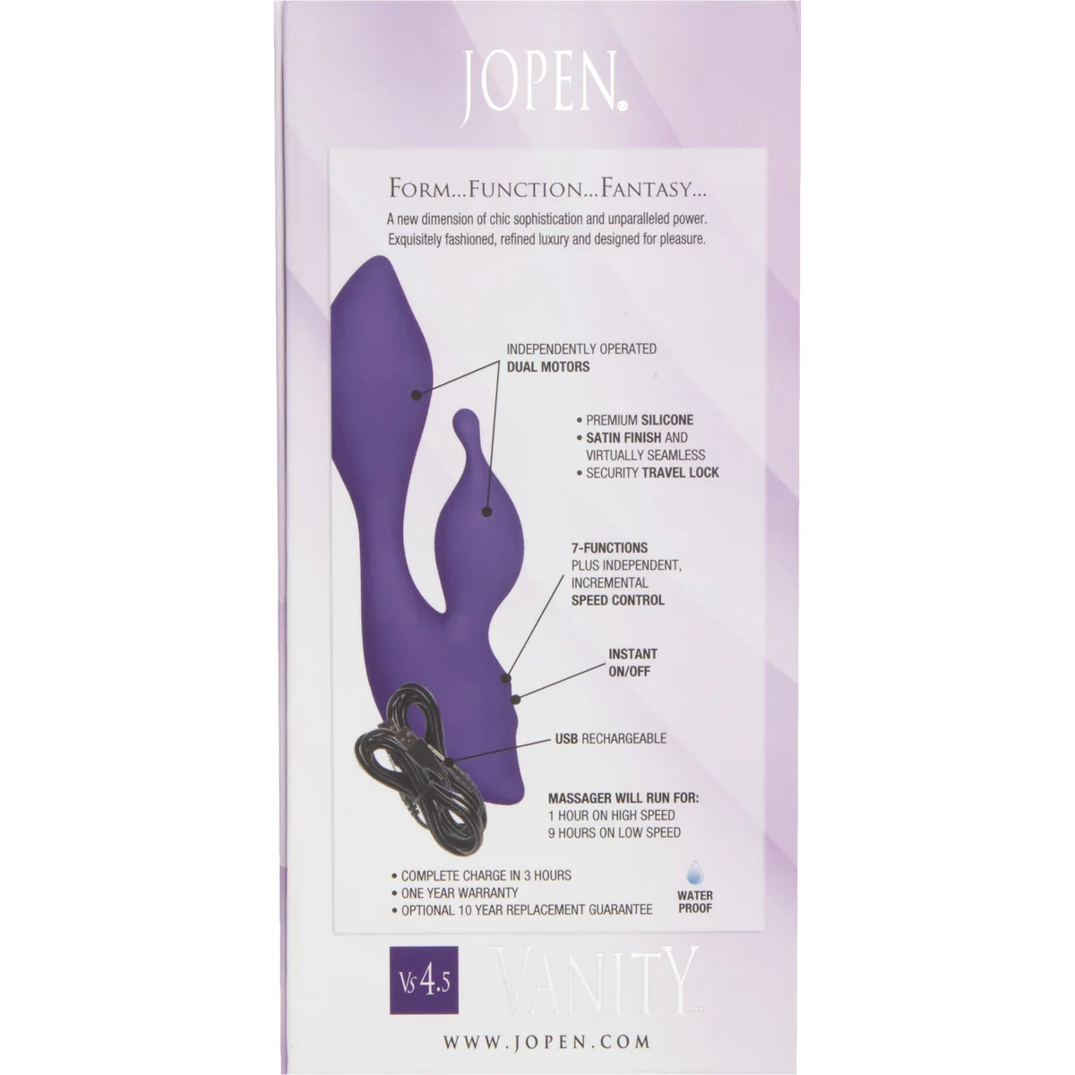 CalExotics Vanity - Dual Vibrator - Purple
