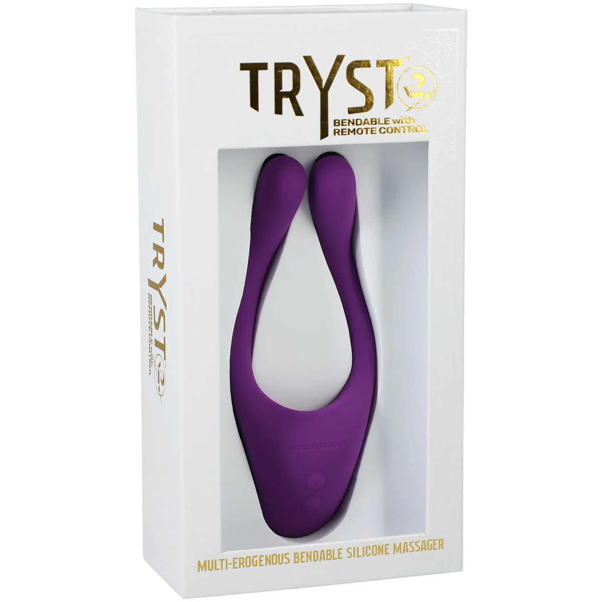 Doc Johnson Tryst V2 Bendable Multi Erogenous Zone Silicone Massager - Purple