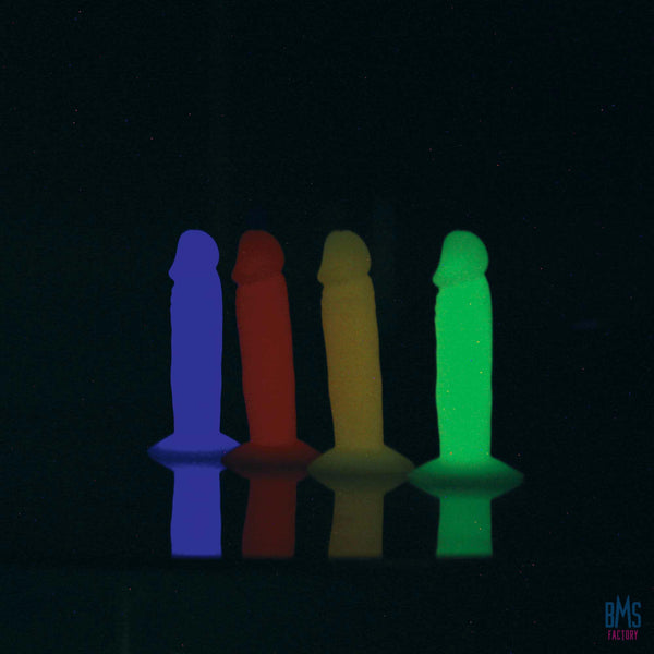 Addiction - Silly Willy – Glow in the Dark -  3.3” Silicone Dildo - 12 pcs
