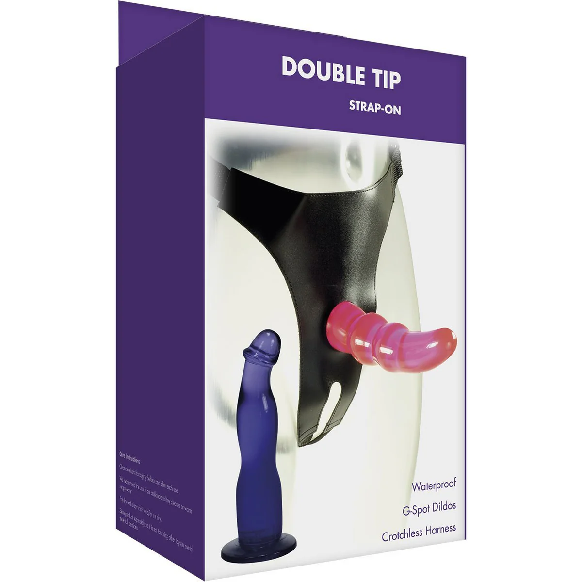 Kinx Double Tip Strap On - Purple and Pink