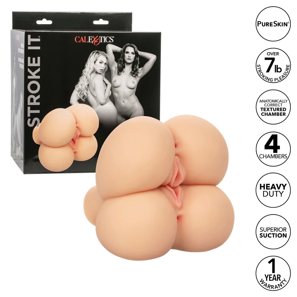 CaleXOtics Stroke It Double Fuck - Ivory