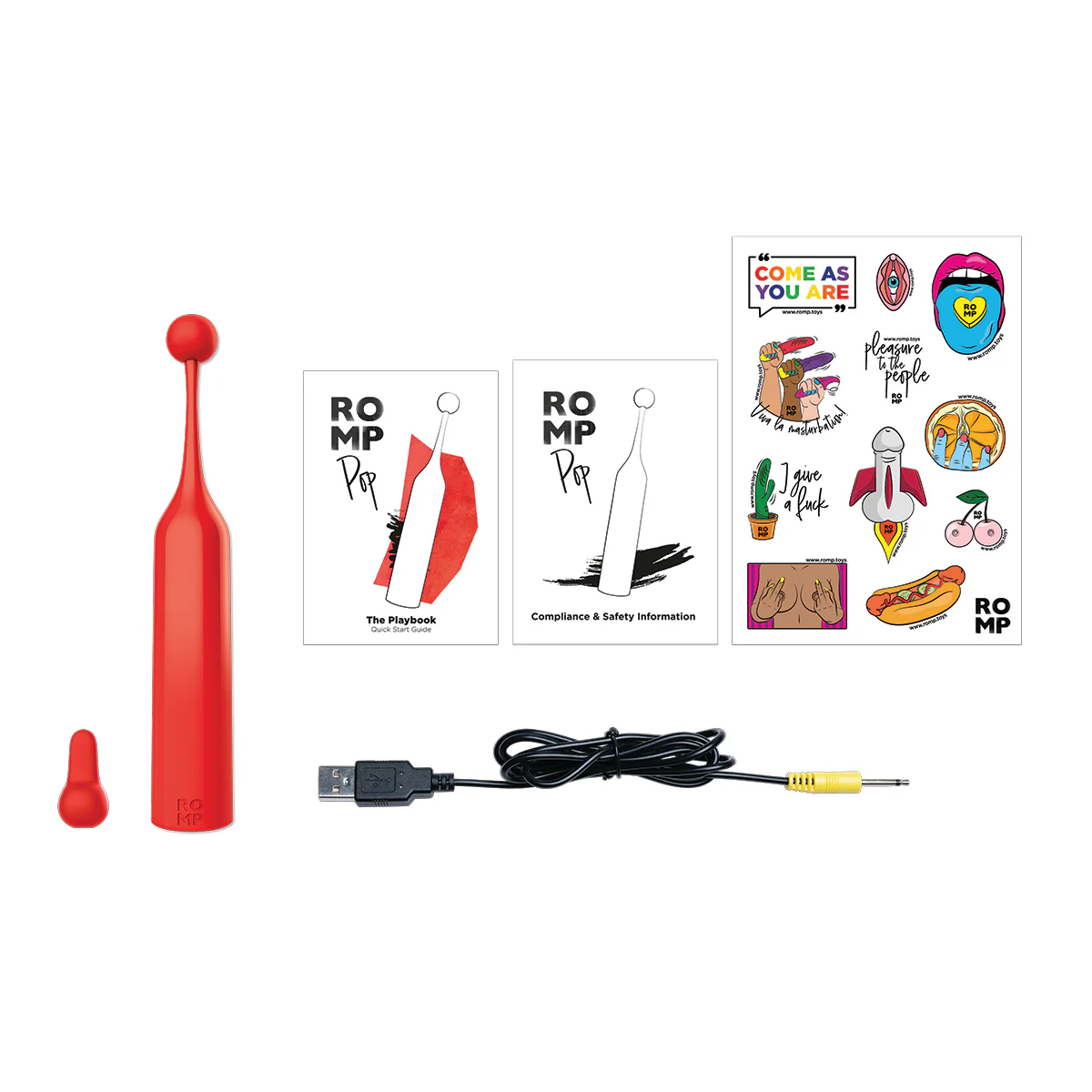 ROMP – POP – Clitoral Stimulator - Red