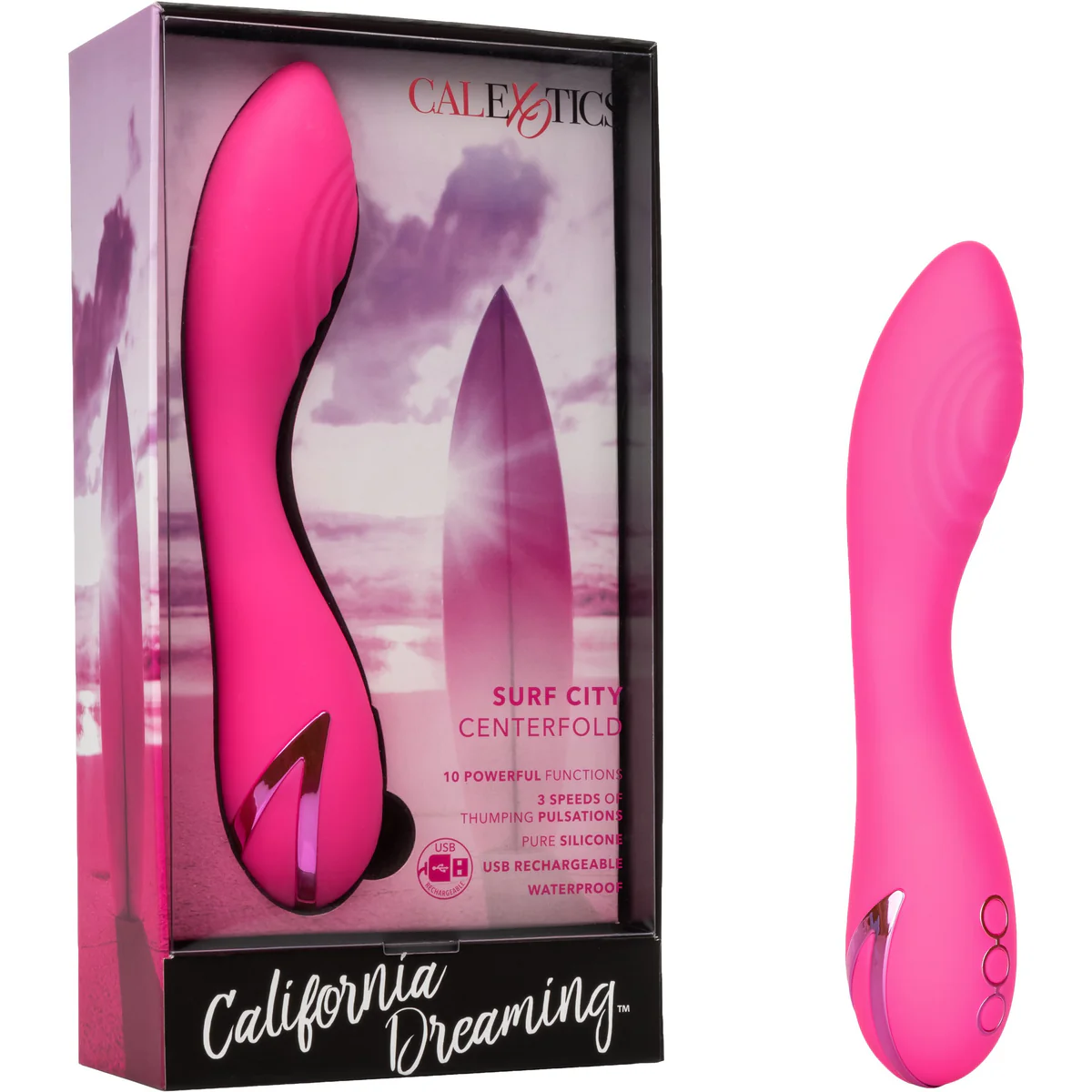 CalExotics California Dreaming – Surf City Centerfold – Vibrator - Pink