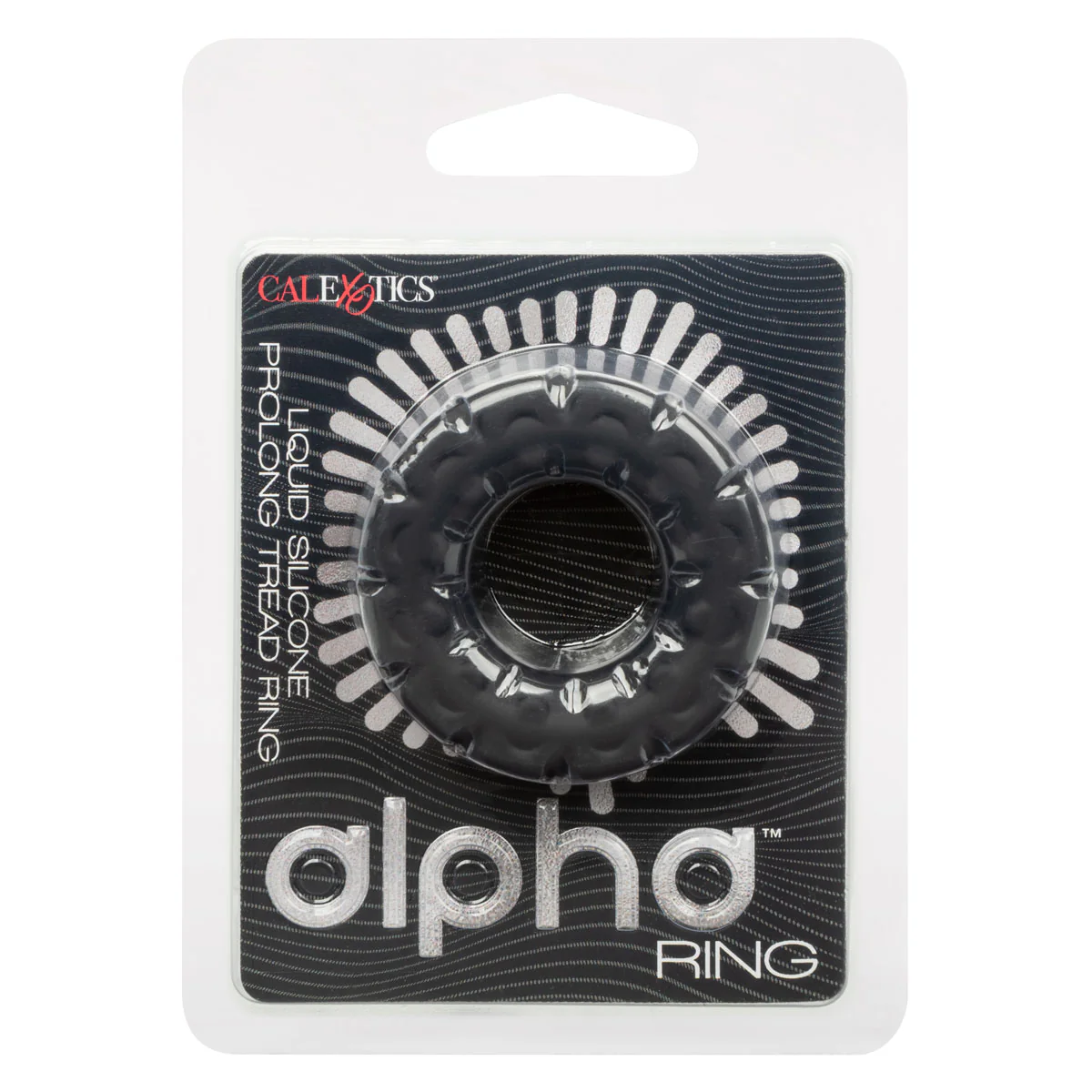 CaleXOtics – Alpha Ring – Liquid Silicone Prolong Tread Ring - Black