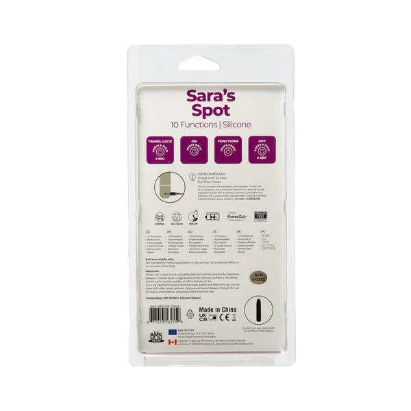 PowerBullet Sara’s Spot – Compact G-Spot Vibrator – Purple