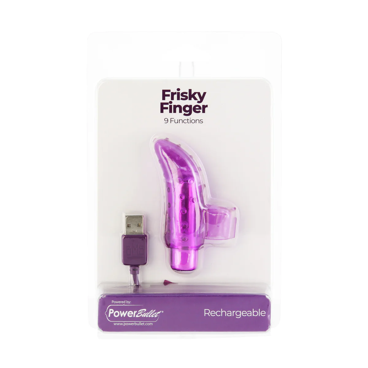 PowerBullet Frisky Finger - Rechargeable - Purple