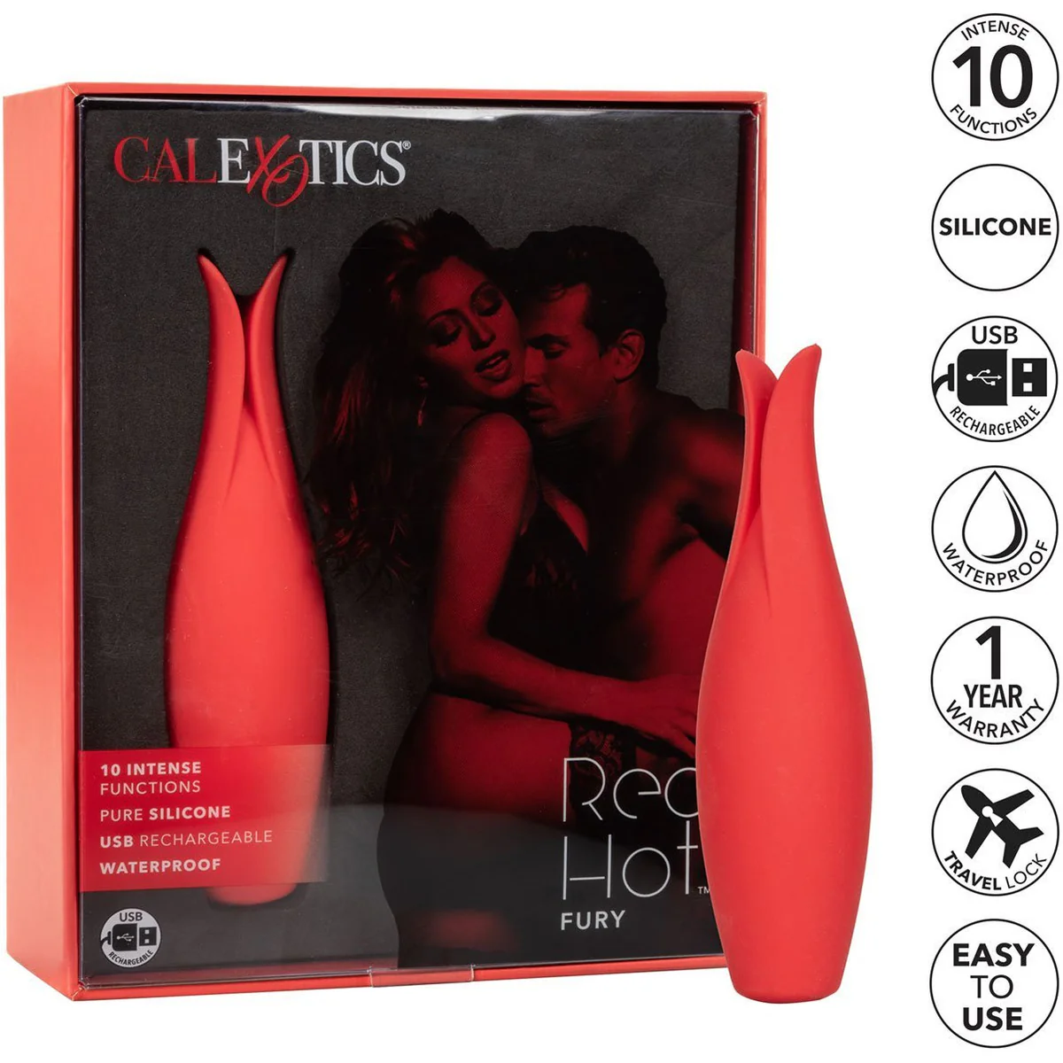CalExotics Red Hot Fury – Clitoral Vibrator – Red