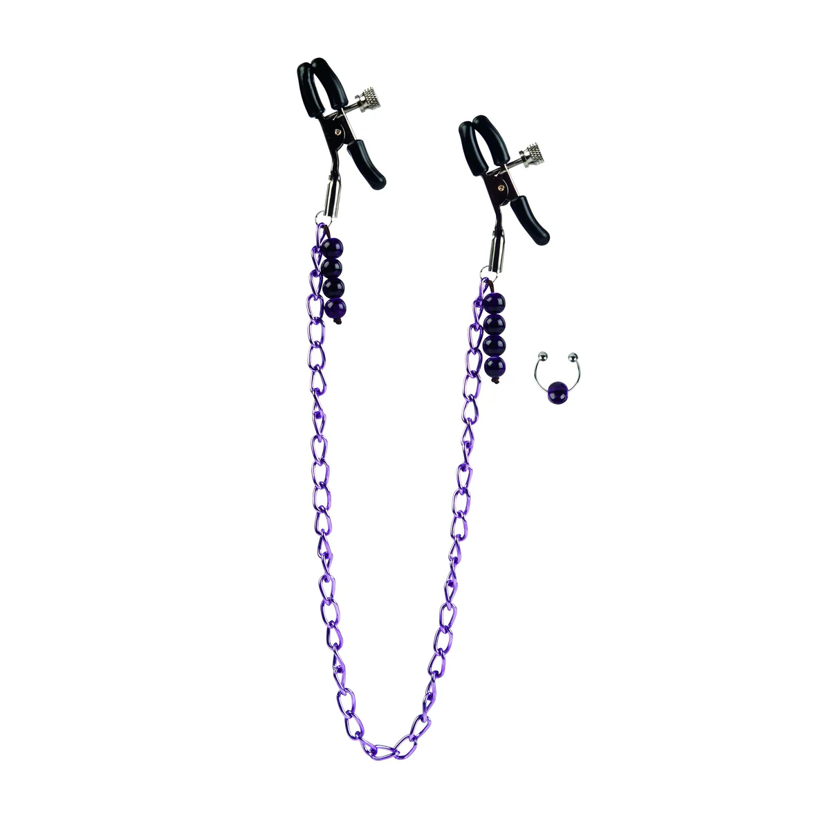 CalExotics Purple Chain Nipple Clamps