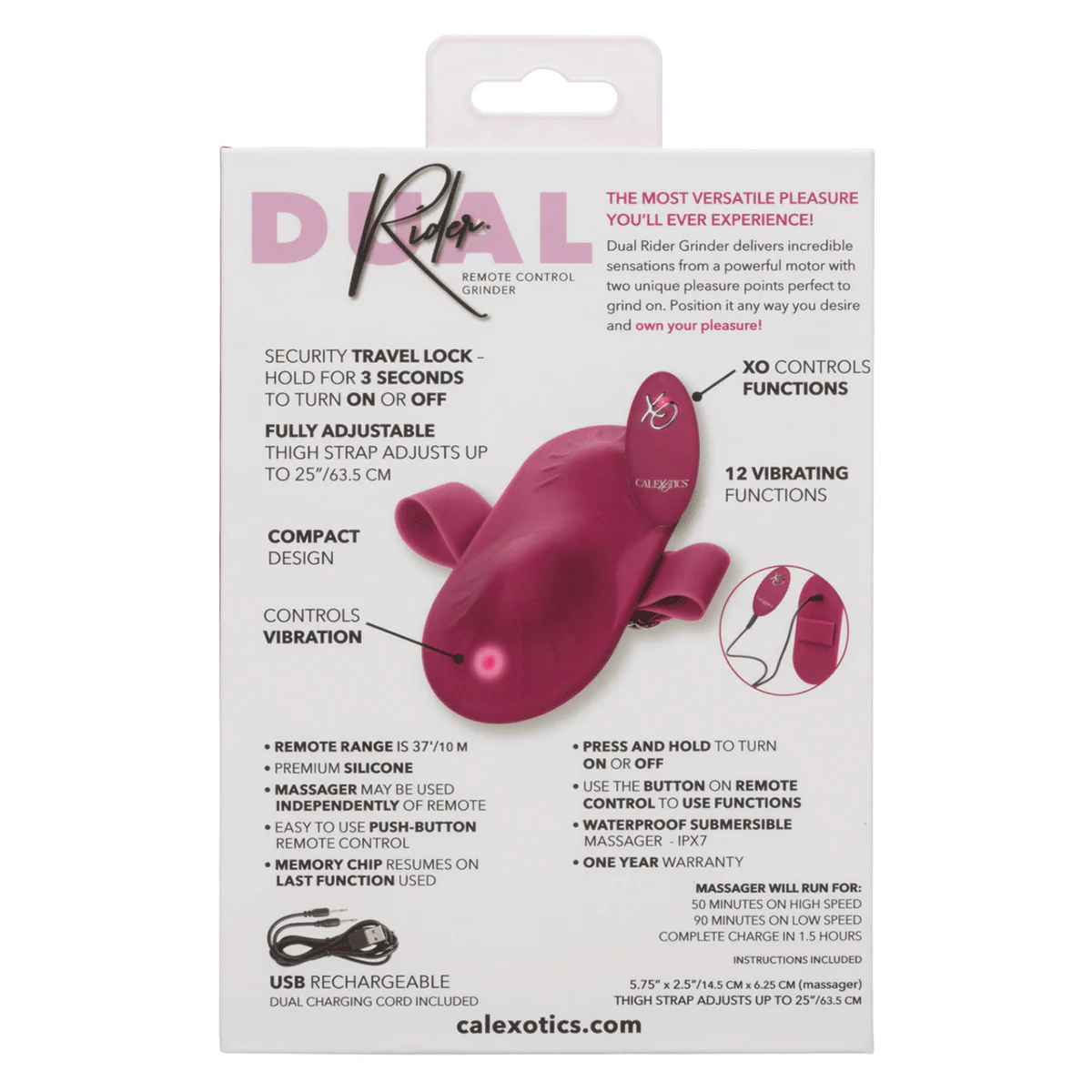 CaleXOtics Dual Rider Remote Control Grinder – Red