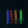 Addiction - Silly Willy – Glow in the Dark -  3.3” Silicone Dildo - 12 pcs