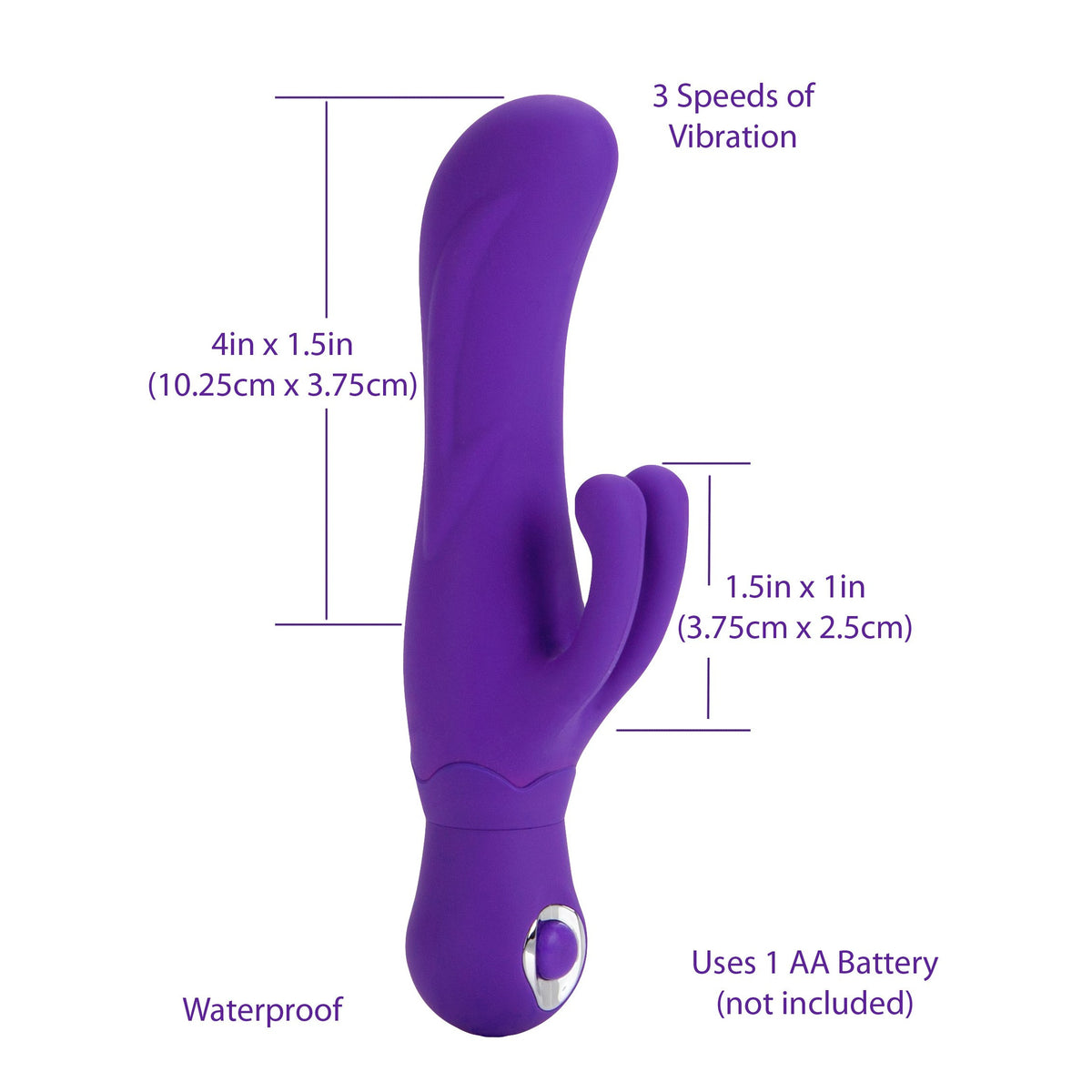 CalExotics Silicone Double Dancer Vibe - Purple