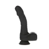 Naked Addiction – 8.6” Silicone Rotating & Thrusting Vibrating Dildo with Remote - Noir - 88711