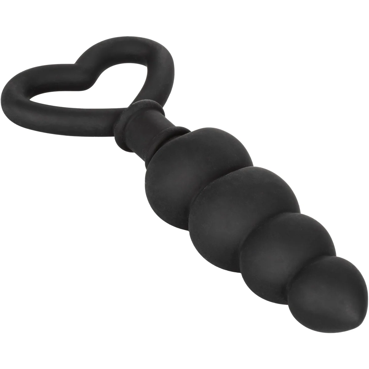 CalExotics Silicone Heart Butt Plug – Black