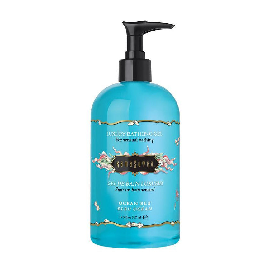 Kama Sutra Luxury Bathing Gel - Ocean Blue - 500ml / 17.5oz