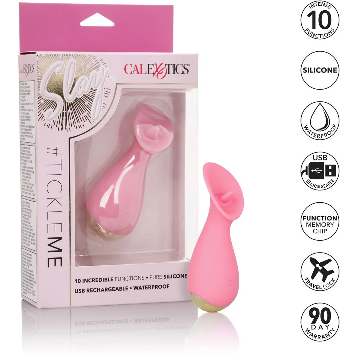 CalExotics Slay #TickleMe – Clitoral Vibrator – Pink