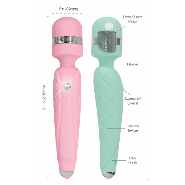 Pillow Talk Cheeky - Wand Massager - Teal