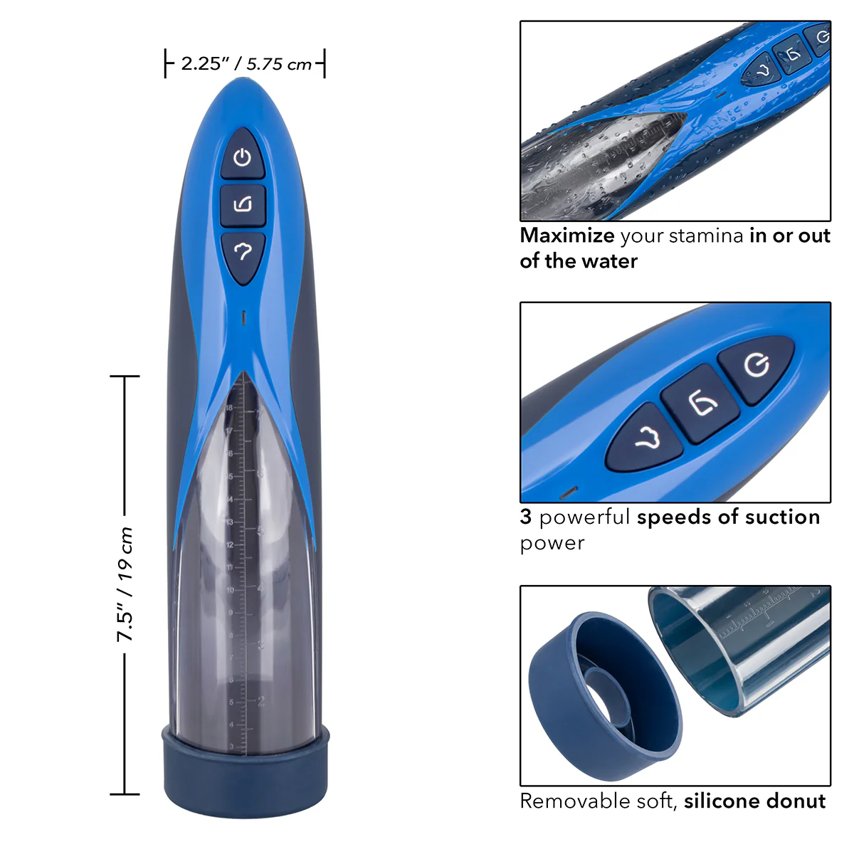 Calexotics - Optimum Series - Rechargeable Waterproof  Penis Pump