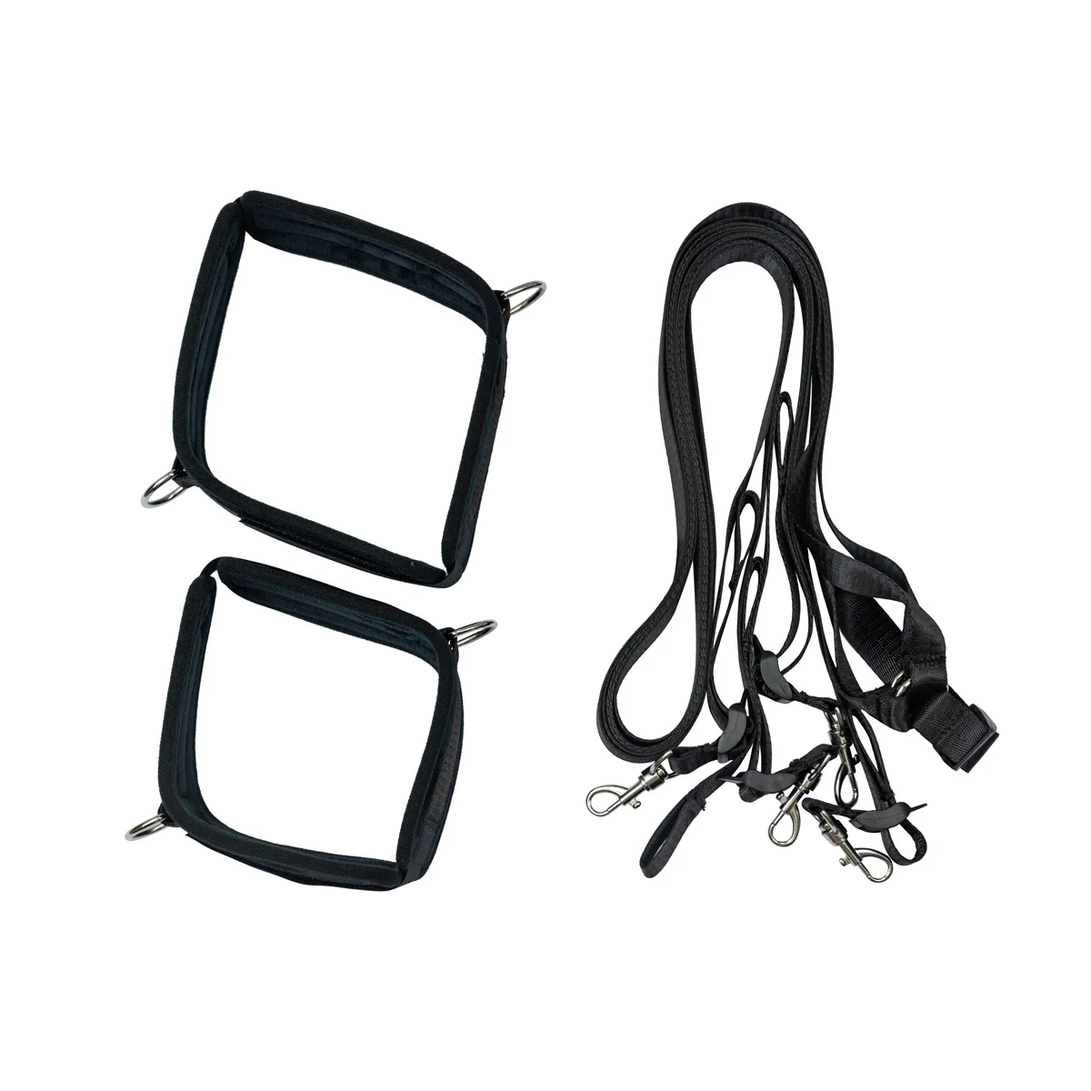 Punishment - 5-Piece Bed Restraint Kit – Black