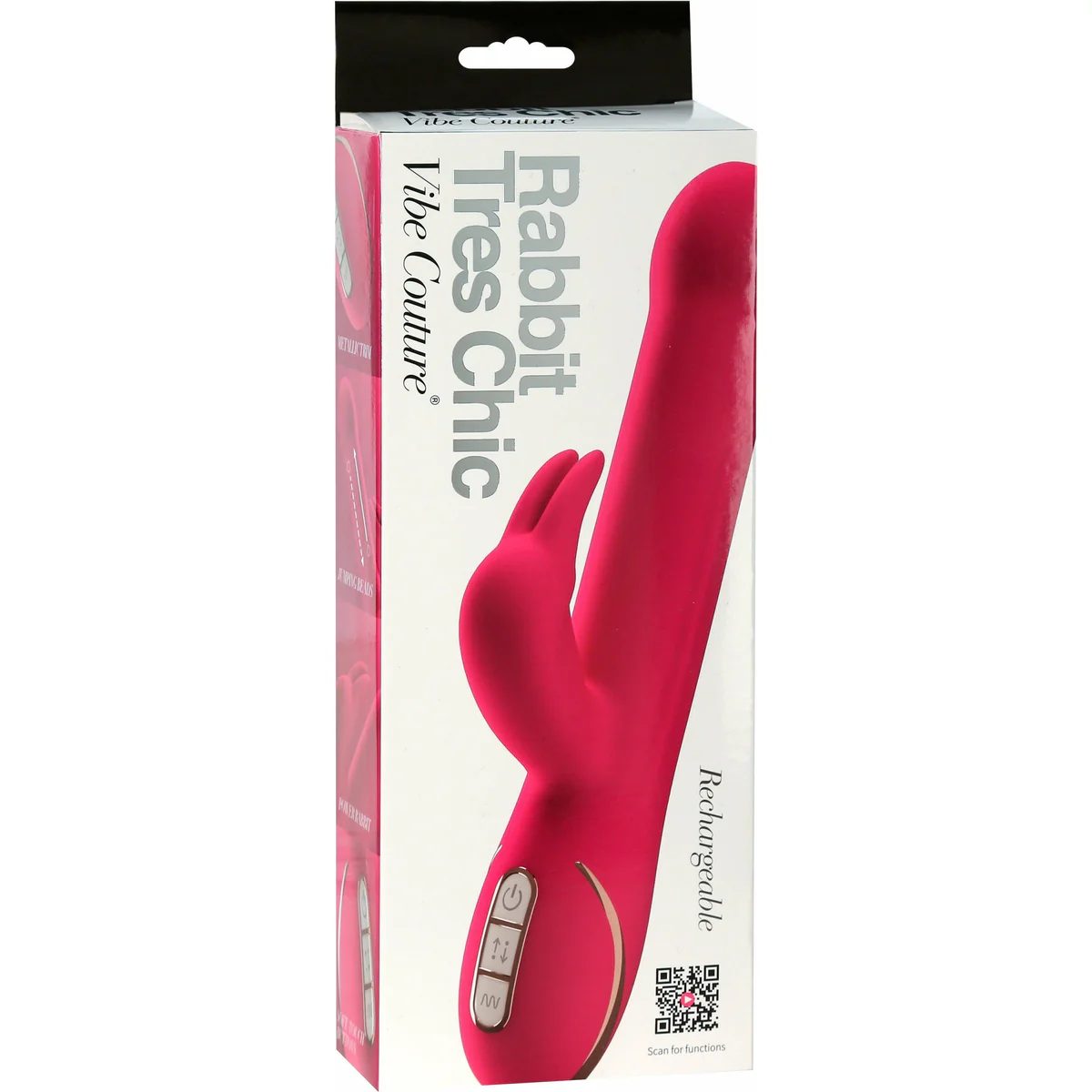 Vibe Couture Rabbit Tres Chic Rechargeable Vibrator - Pink