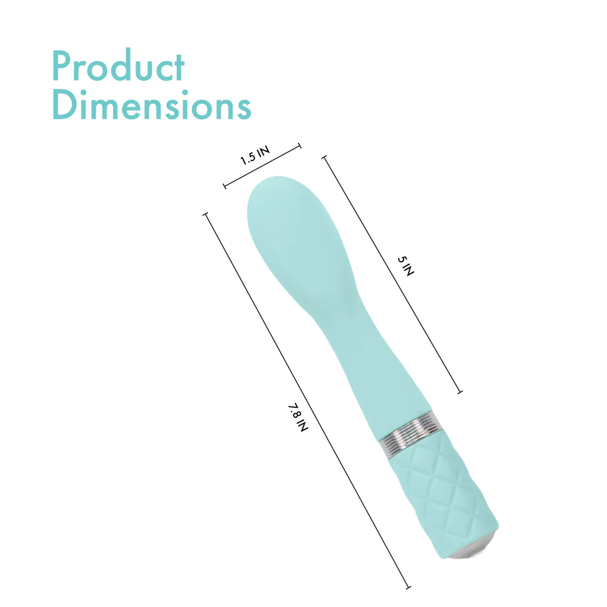 Pure Love®- G-Spot Vibrator With Swarovski® Crystal – Teal