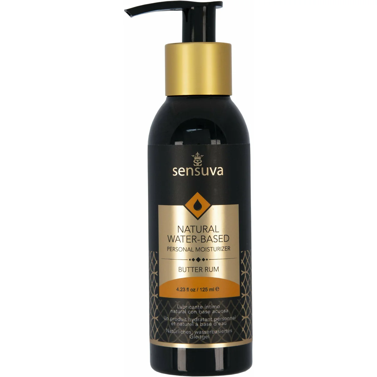 Sensuva Natural Water-Based – Flavoured Personal Moisturizer - 4.2 oz - Butter Rum