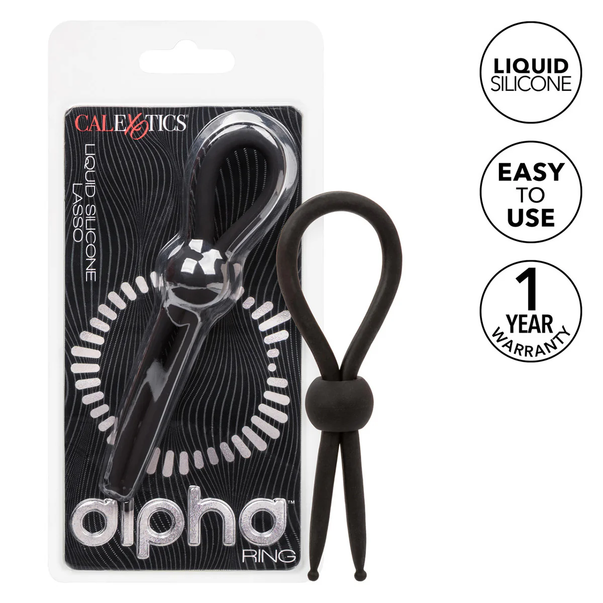 CaleXOtics Alpha Liquid Silicone Lasso - Black