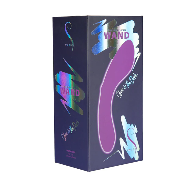 Swan® - The Mini Swan® Wand - Glow in the Dark - Purple