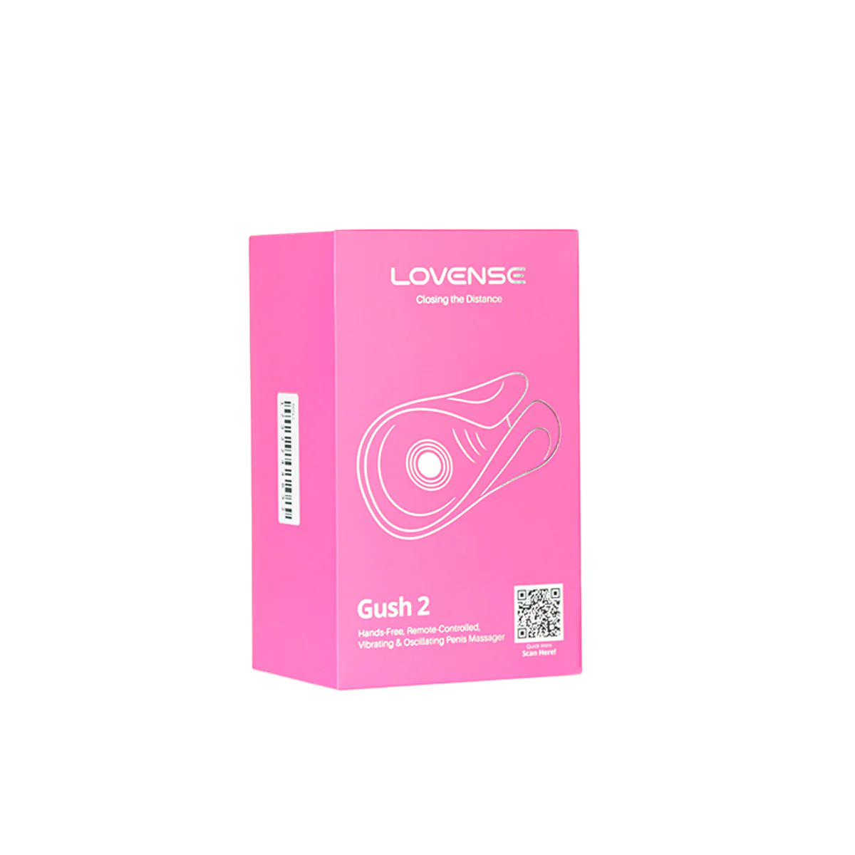 Lovense Gush 2 - Hands Free Remote Controlled Vibrating and Oscillating Penis Massager