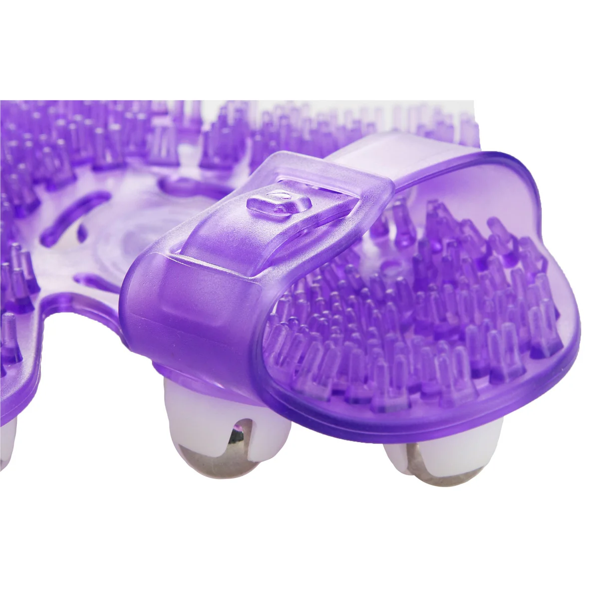 Simple and True Roller Balls Massage Glove - Purple