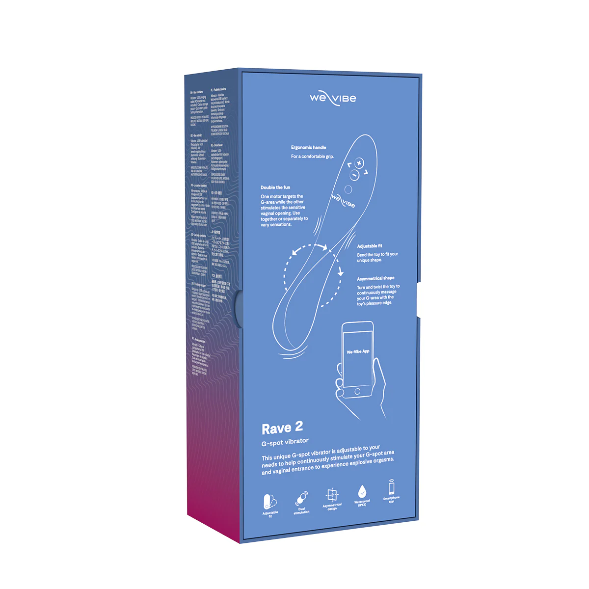 We-Vibe® - Rave 2 – Twisted Pleasure - G-Spot Vibrator – Blue
