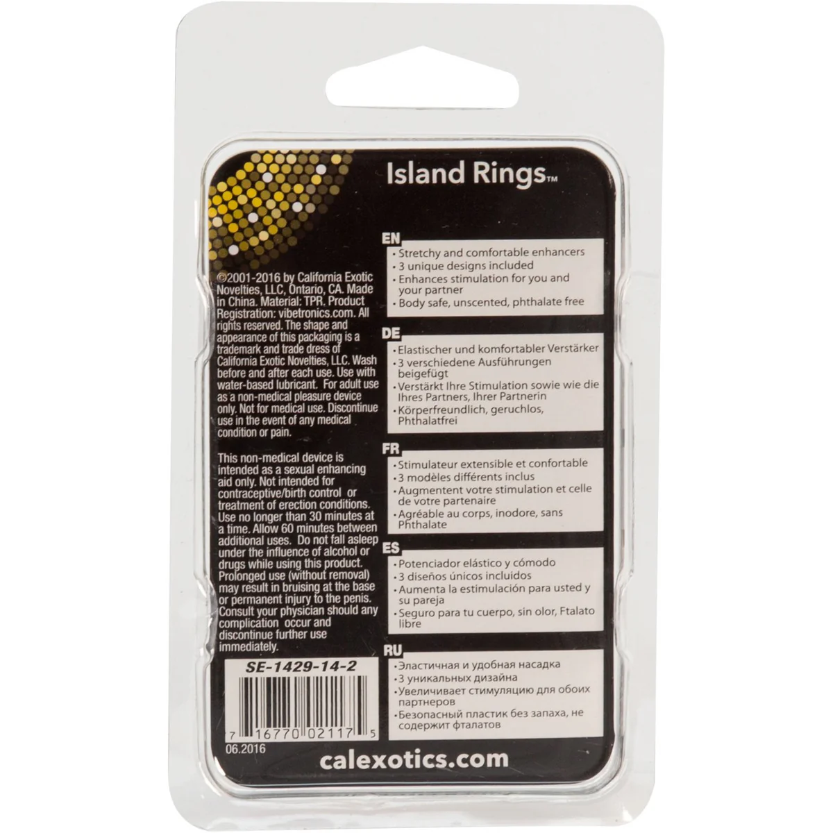 CalExotics Silicone Island Rings - Purple