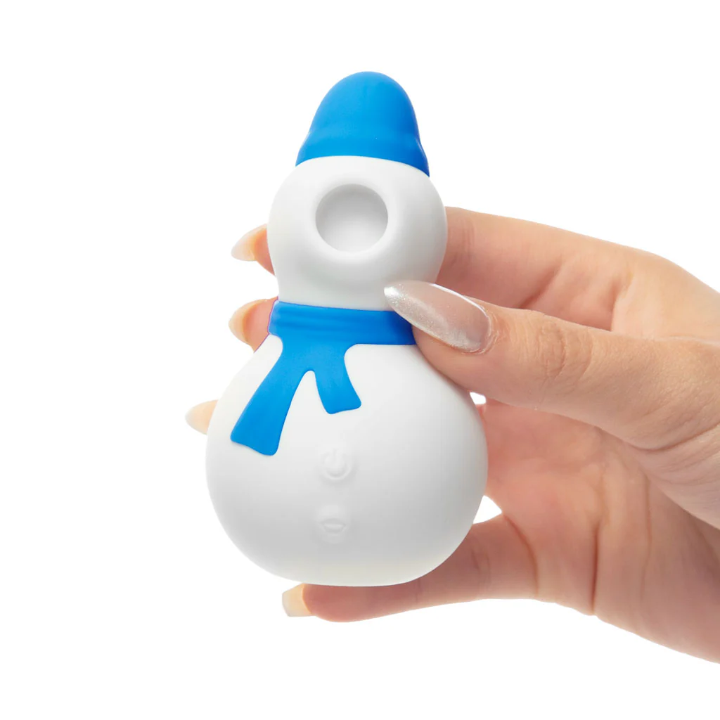 BMS Enterprises – Snowy Kiss – Clitoral Stimulator – Snowman (Blue & White)