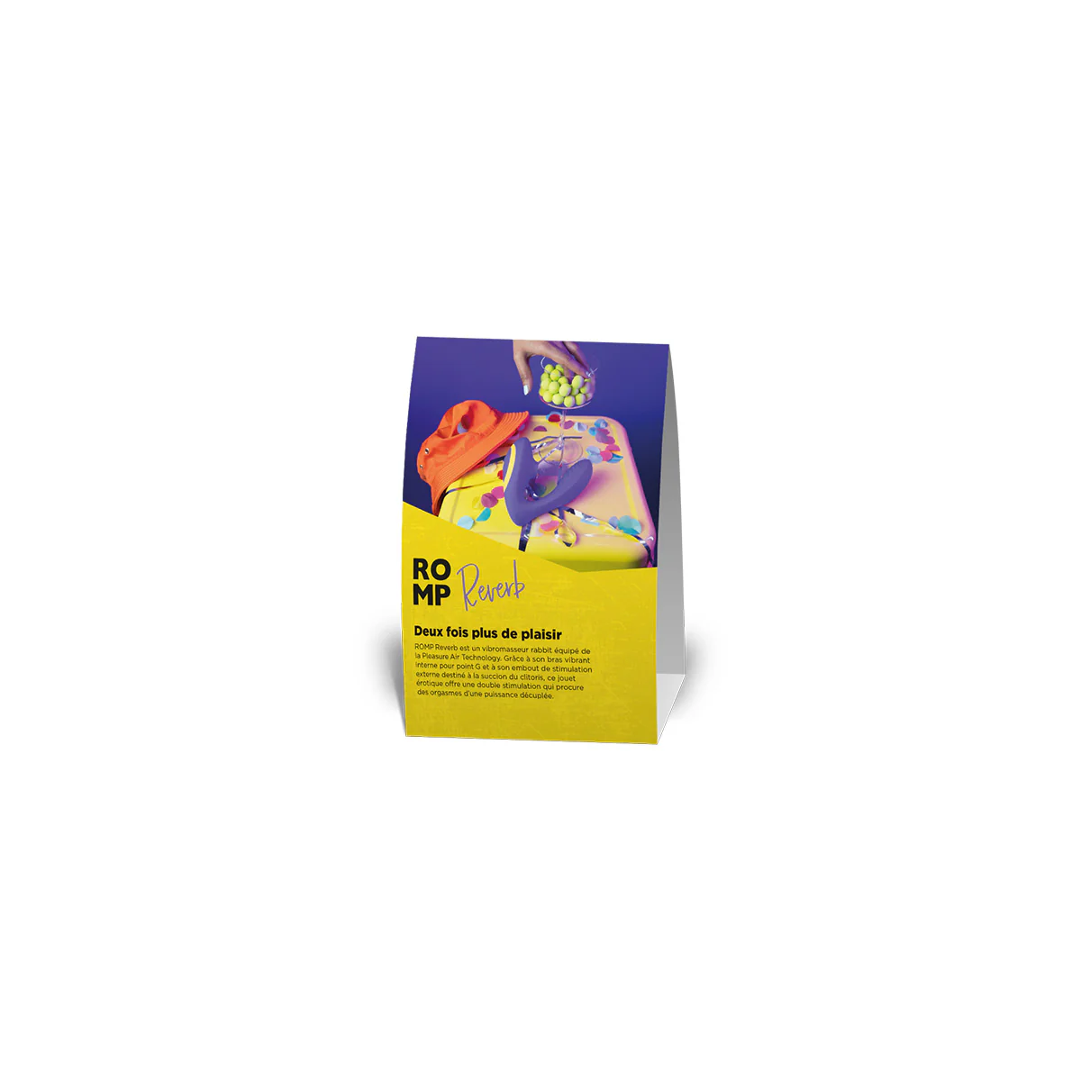 ROMP Reverb Tent Card French 