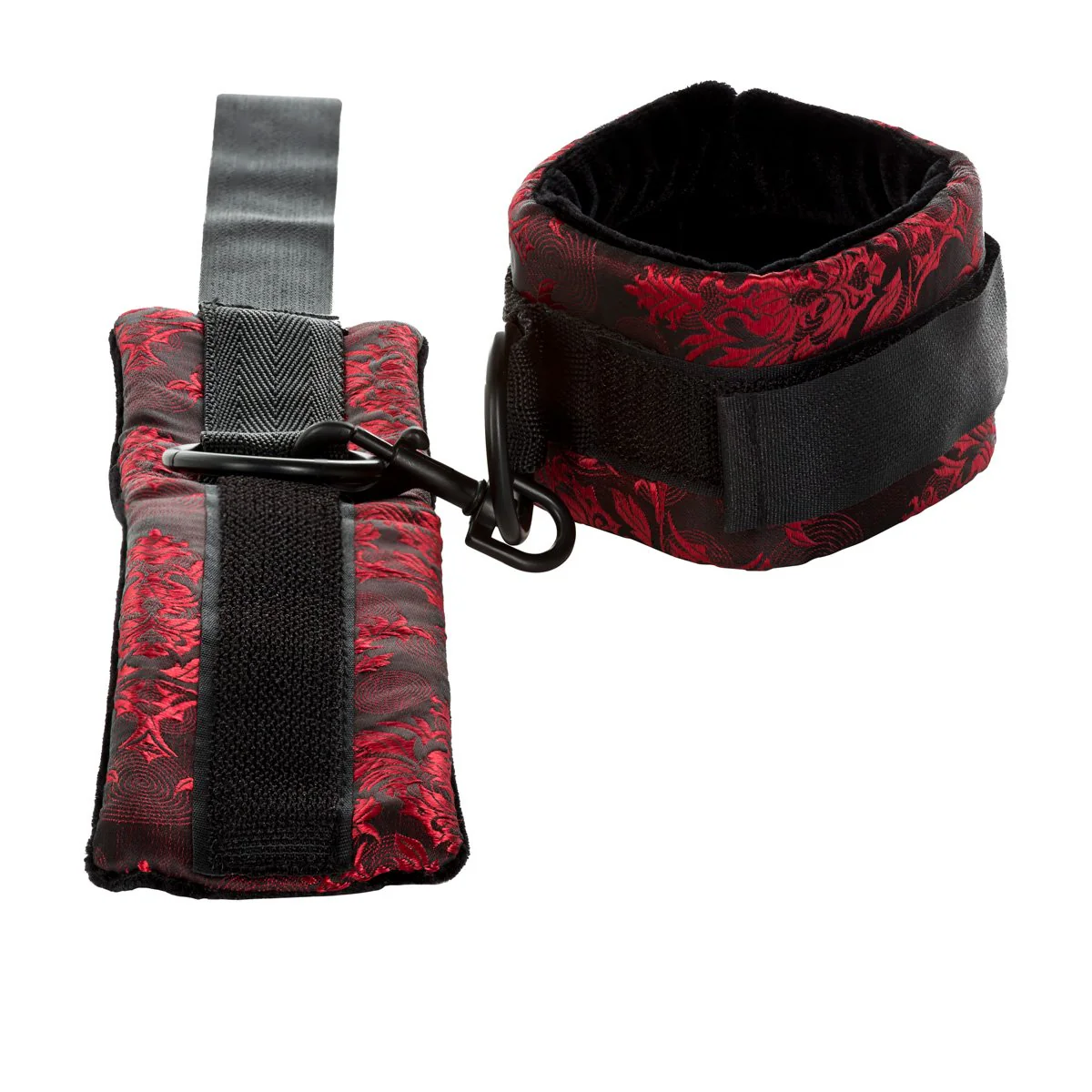 CalExotics Scandal – Breathable Ball Gag with Cuffs – Red