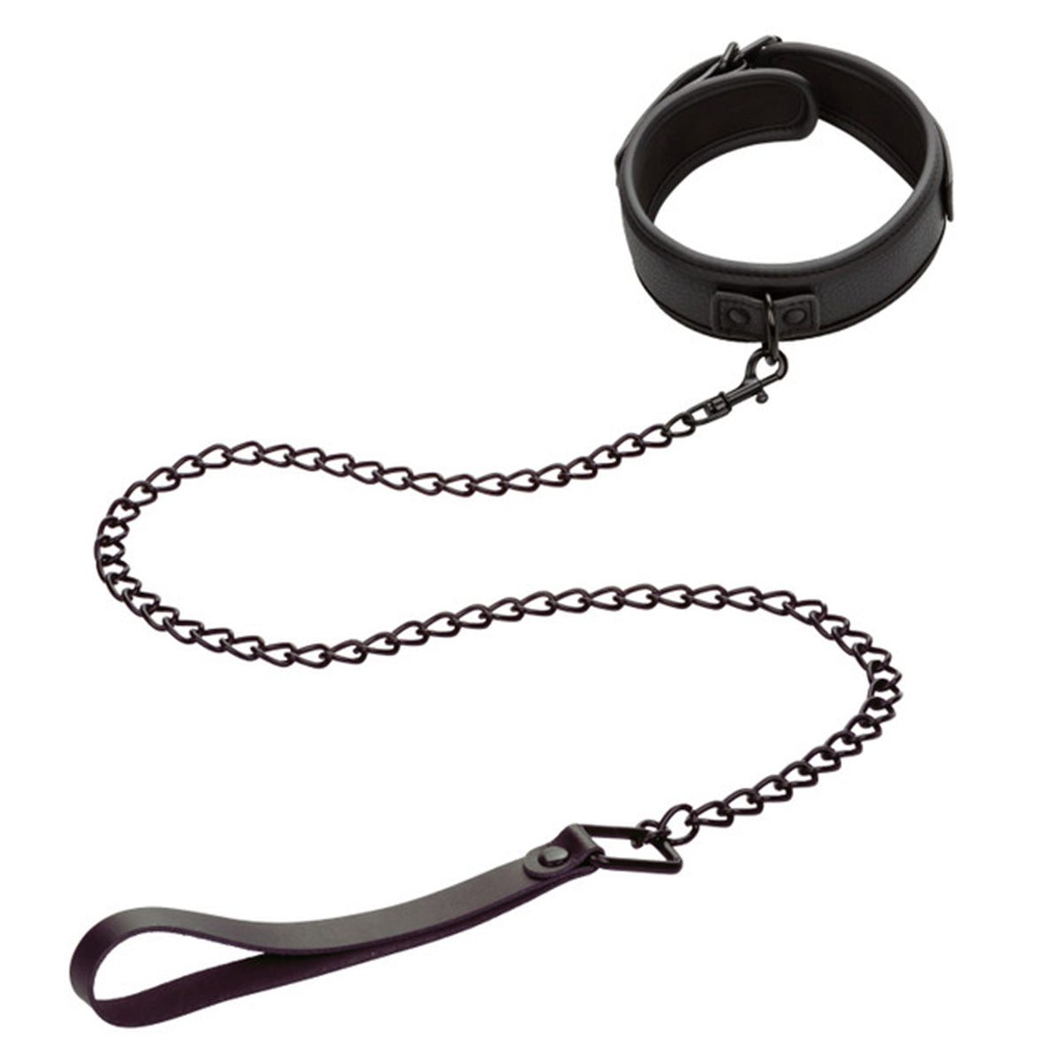 CaleXOtics Nocturnal Collection Collar & Leash - Black