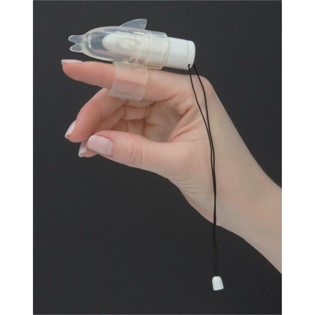 NMC Dolphin Finger Vibrator - Clear