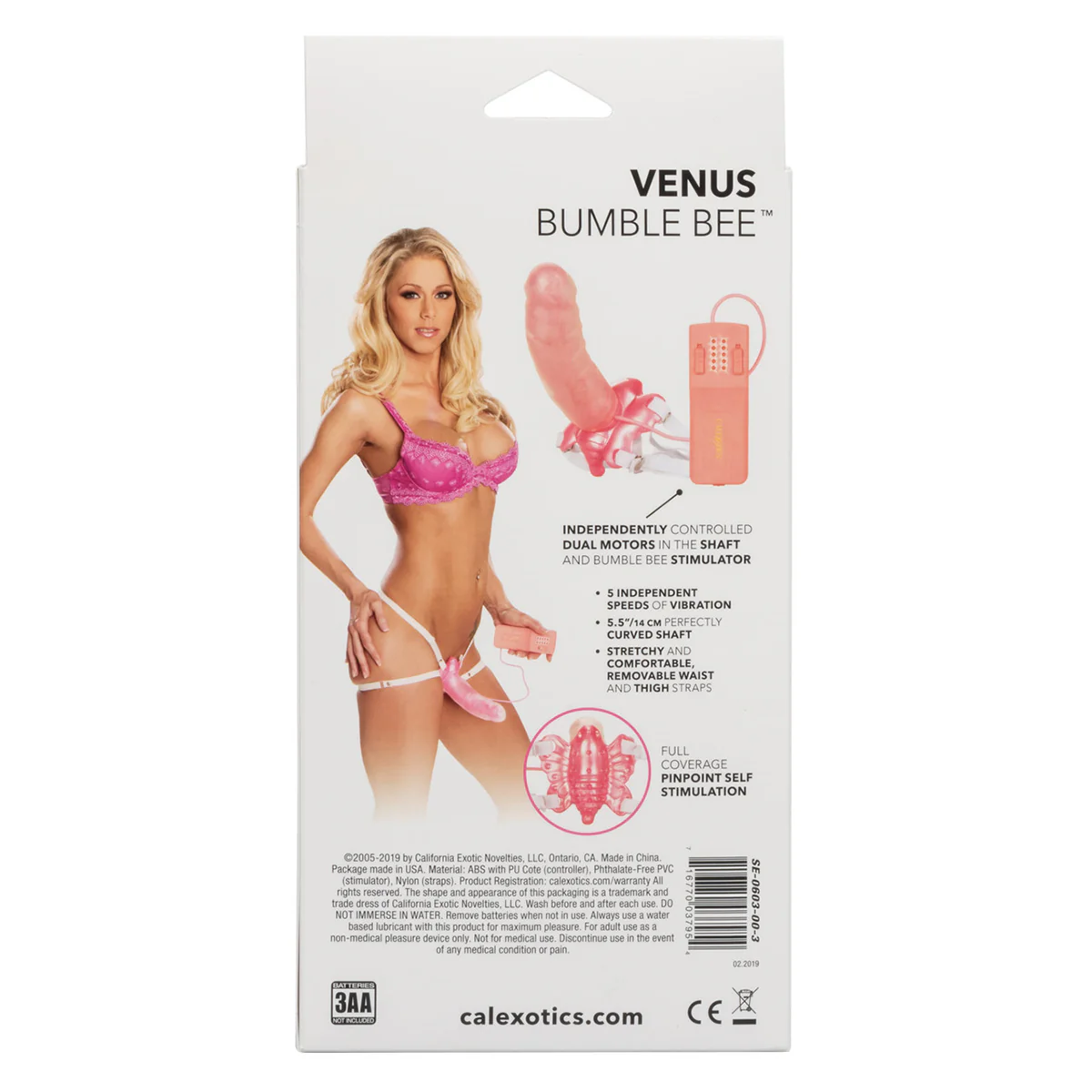 CalExotics® - Venus Bumble Bee – Venus Penis With Remote - Pink