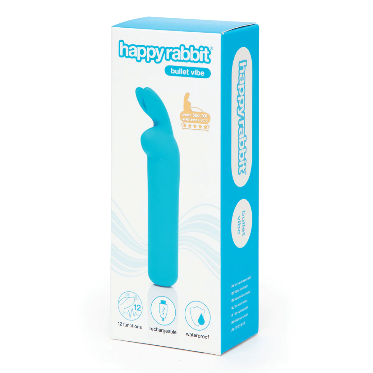 Happy Rabbit – Rechargeable Rabbit Ears Bullet Vibrator – Blue