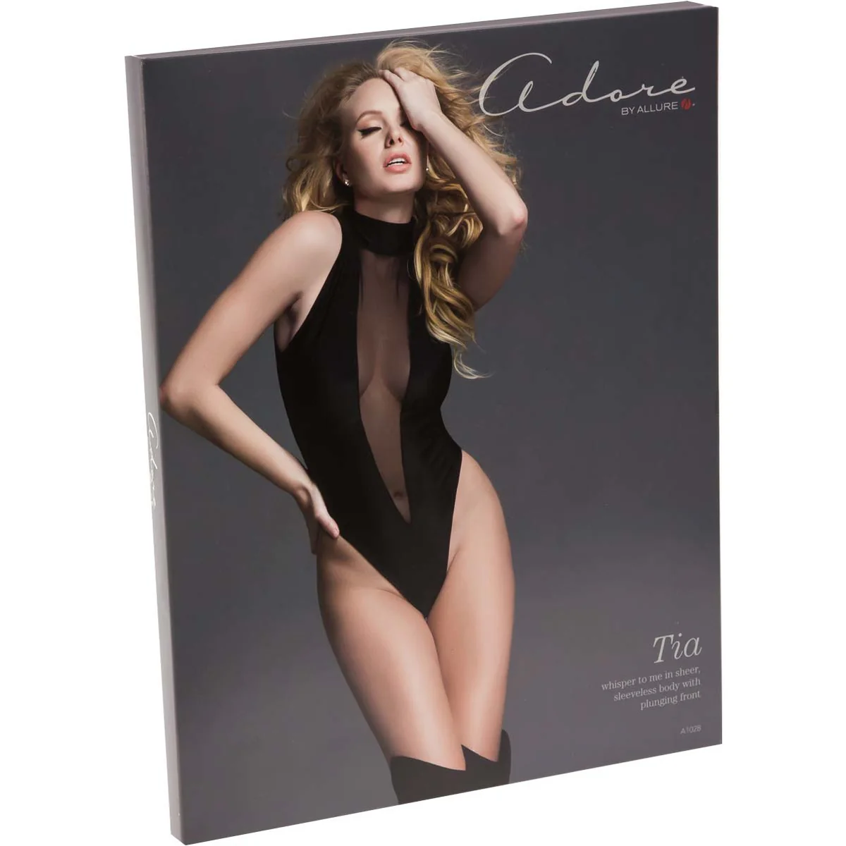 Allure Allure - Adore - Tia Sheer Sleeveless Bodysuit - Large