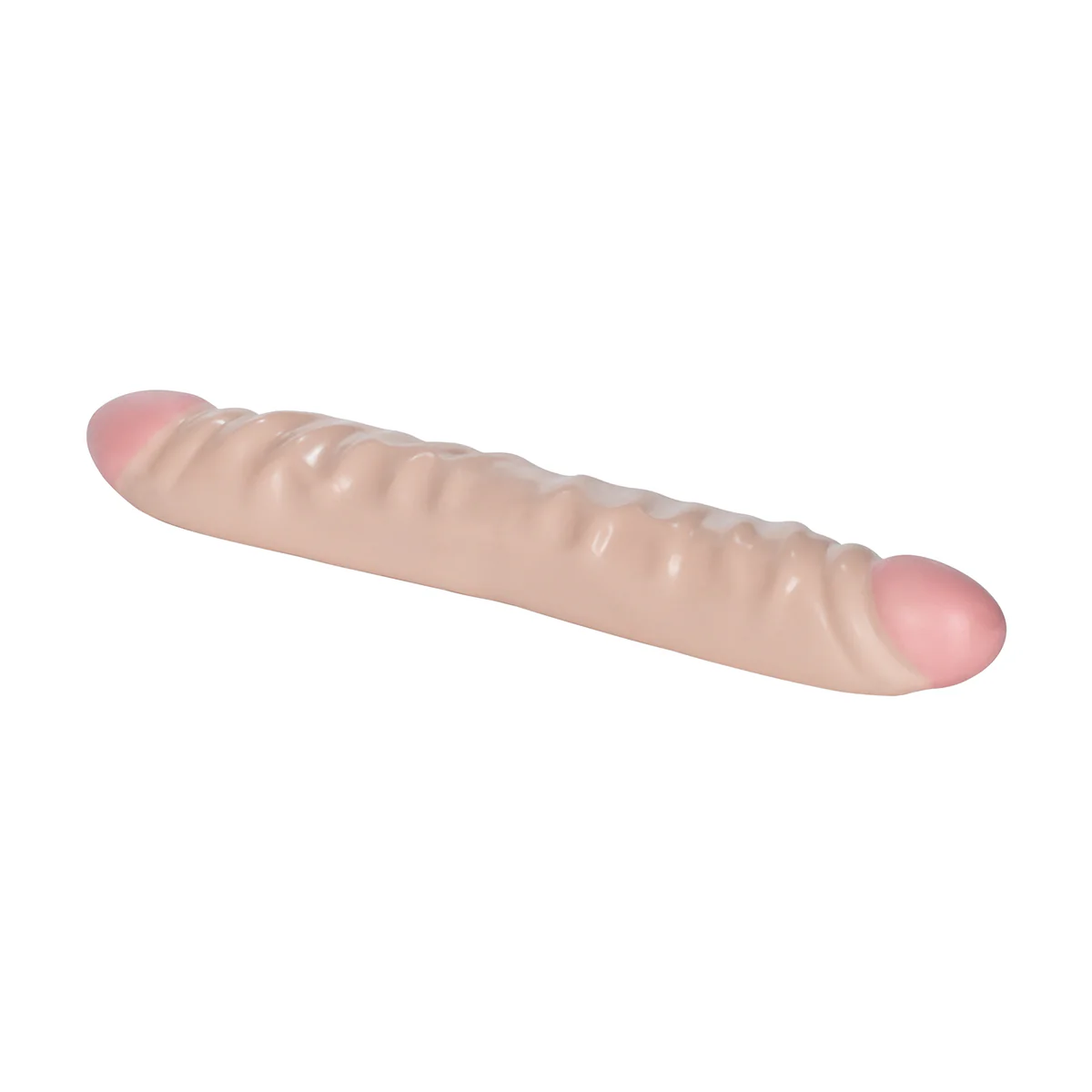 CalExotics Ivory Duo – Veined Double Ended Dong