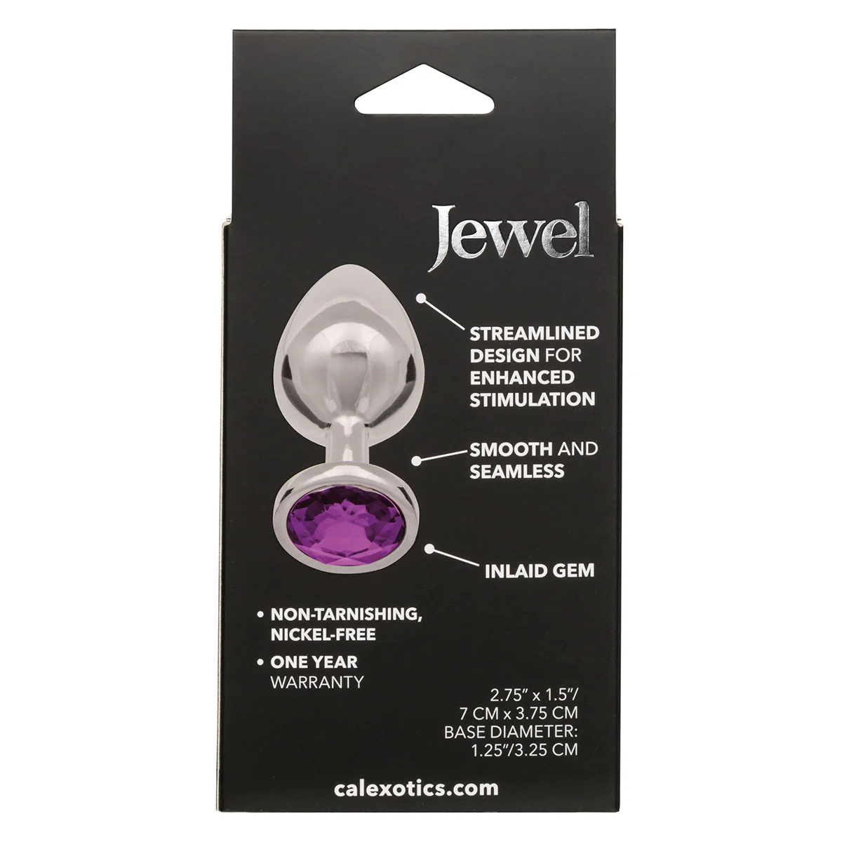 CaleXOtics Jewel Large Amethyst Plug- Amethyst