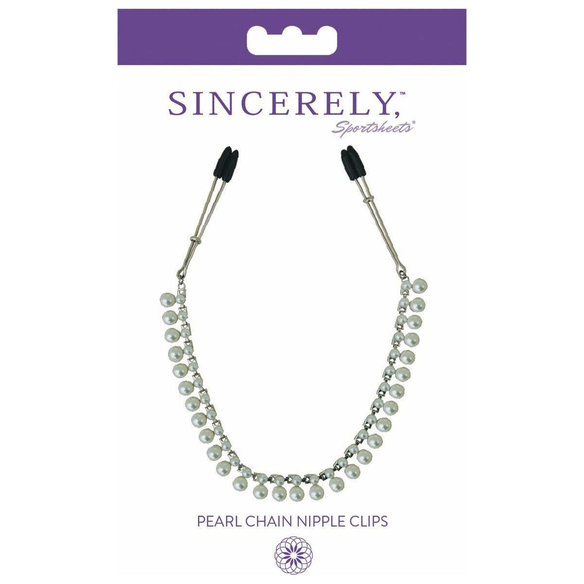 Sportsheets Sincerely - Pearl Chain Tweezer Nipple Clips
